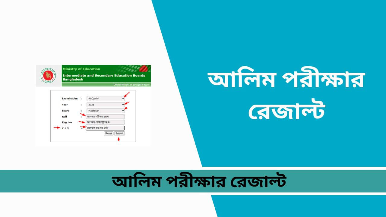 আলিম পরীক্ষার রেজাল্ট 2025