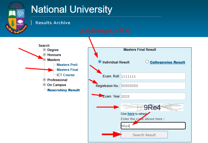 master result